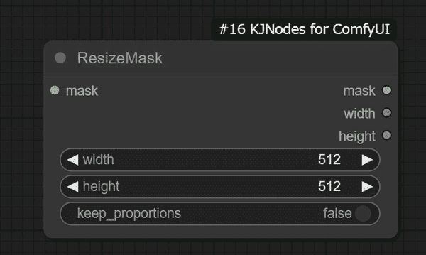 ResizeMaskノード