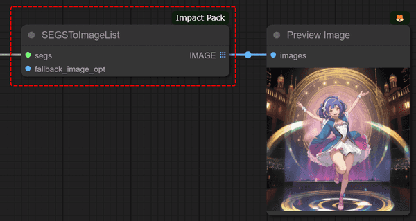 SEGSToImageListノード