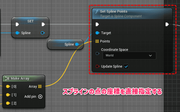 Set Spline Points