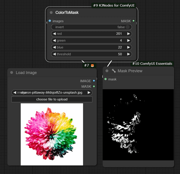 ColorToMaskサンプル